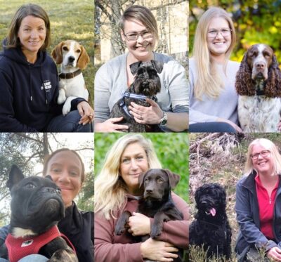Glada Jyckars medarbetare: Kicki Fellstenius och Tage, Mari Ringkvist och Greta, Cecilia Strömberg och Diesel, Camilla Kandare och Blenda, Eva Beijersand och Svea samt Monica Franzén-Sjödin och Sheldon