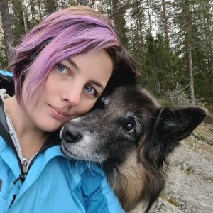 Anna-Maria och Aron Anna-Maria Svedberg med sin Terveuren Aron